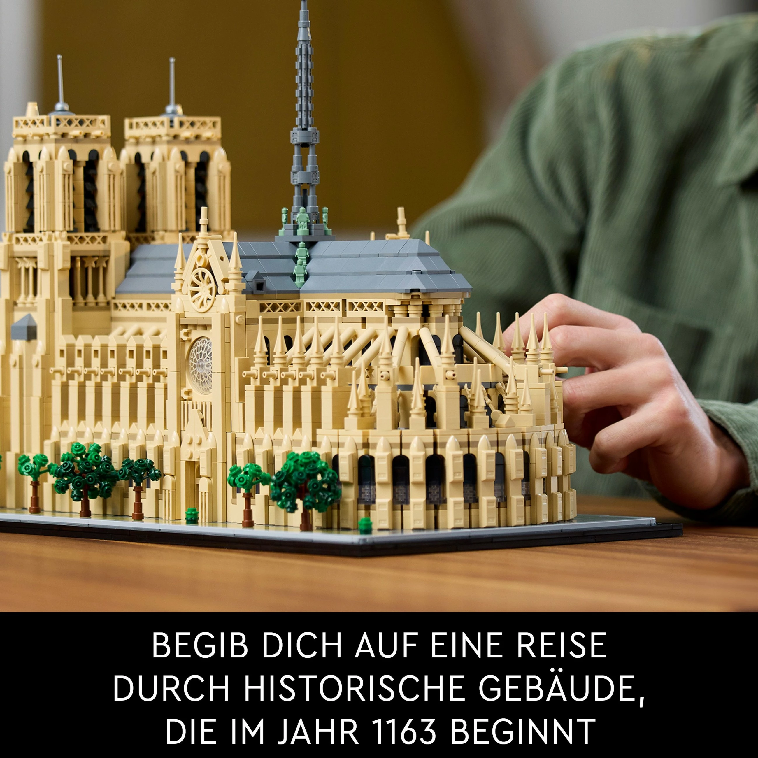 Set ndërtimi LEGO Architecture Notre-Dame de Paris, 4383 pjesë, plastikë, shumëngjyrësh