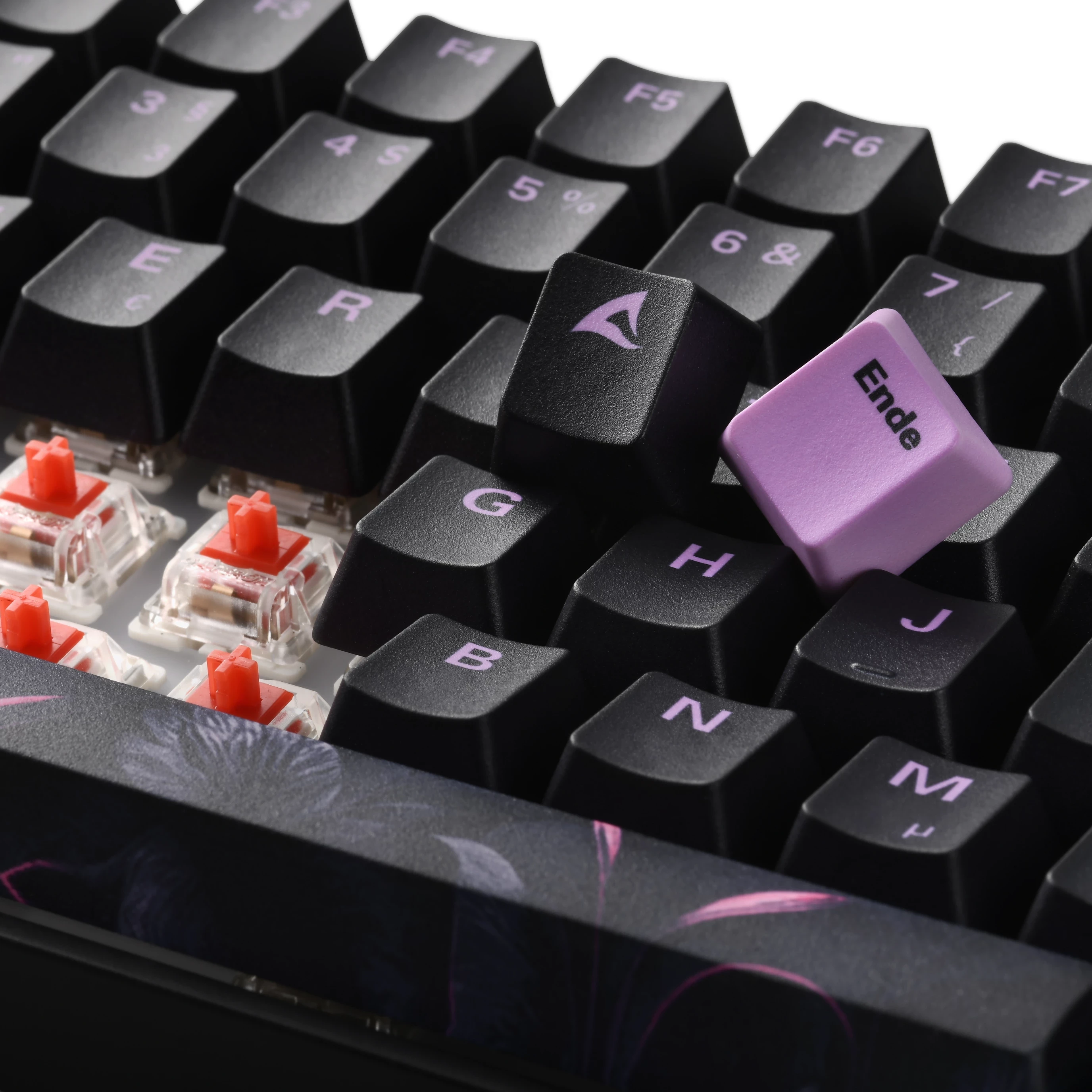 Tastierë mekanike Sharkoon SKILLER SGK50 S3 Design Bundle D2, me mauspad, e zezë/vjollcë