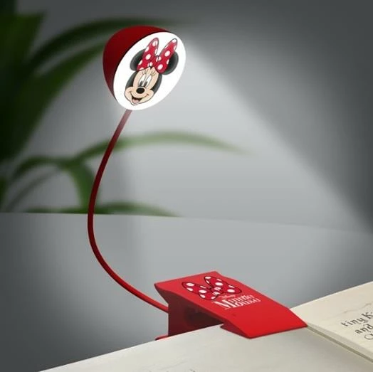 Dritë leximi me kapëse Paladone Disney Minnie Reading Light, me 3x AAA, e kuqe
