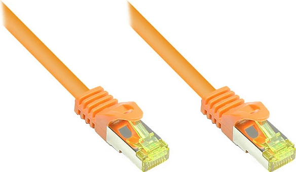 Kabllo rrjeti GoodConnections 8070R-003O, Cat7, S/FTP, 0.25 m, RJ-45, portokalli