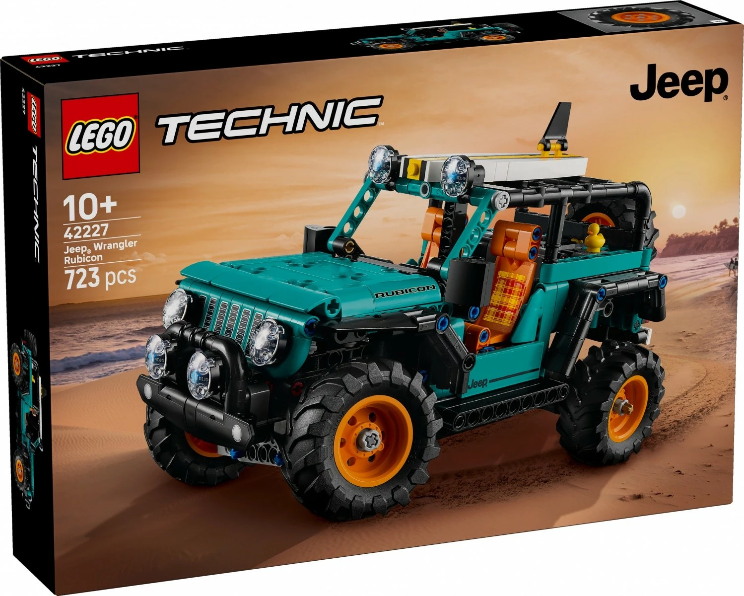 Set konstruktimi LEGO Technic Jeep Wrangler Rubicon 42227, 723 copë, jeshile