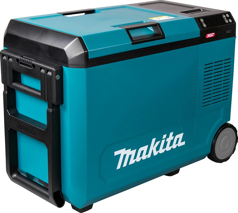 Kuti termike Makita CW004GZ 40V, portative, LED display, me rrota, zi/kaltër