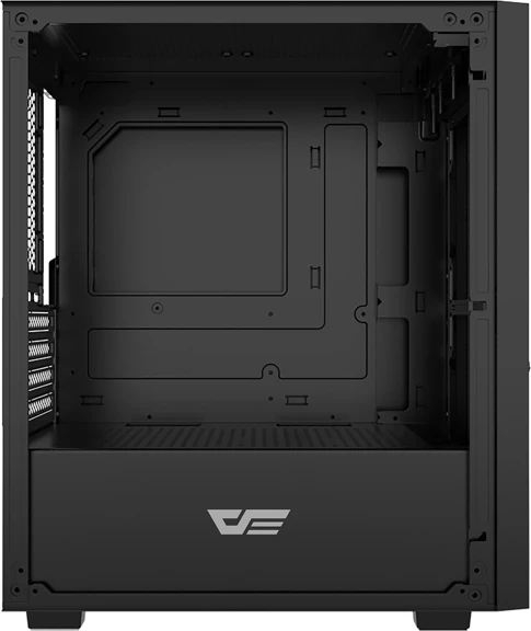 Kasë Darkflash M305 Micro-ATX Mini Tower, panel xham i kalitur, 2x SSD + 2x HDD, deri 7x 120 mm ventilatorë, USB 3.0, e zezë