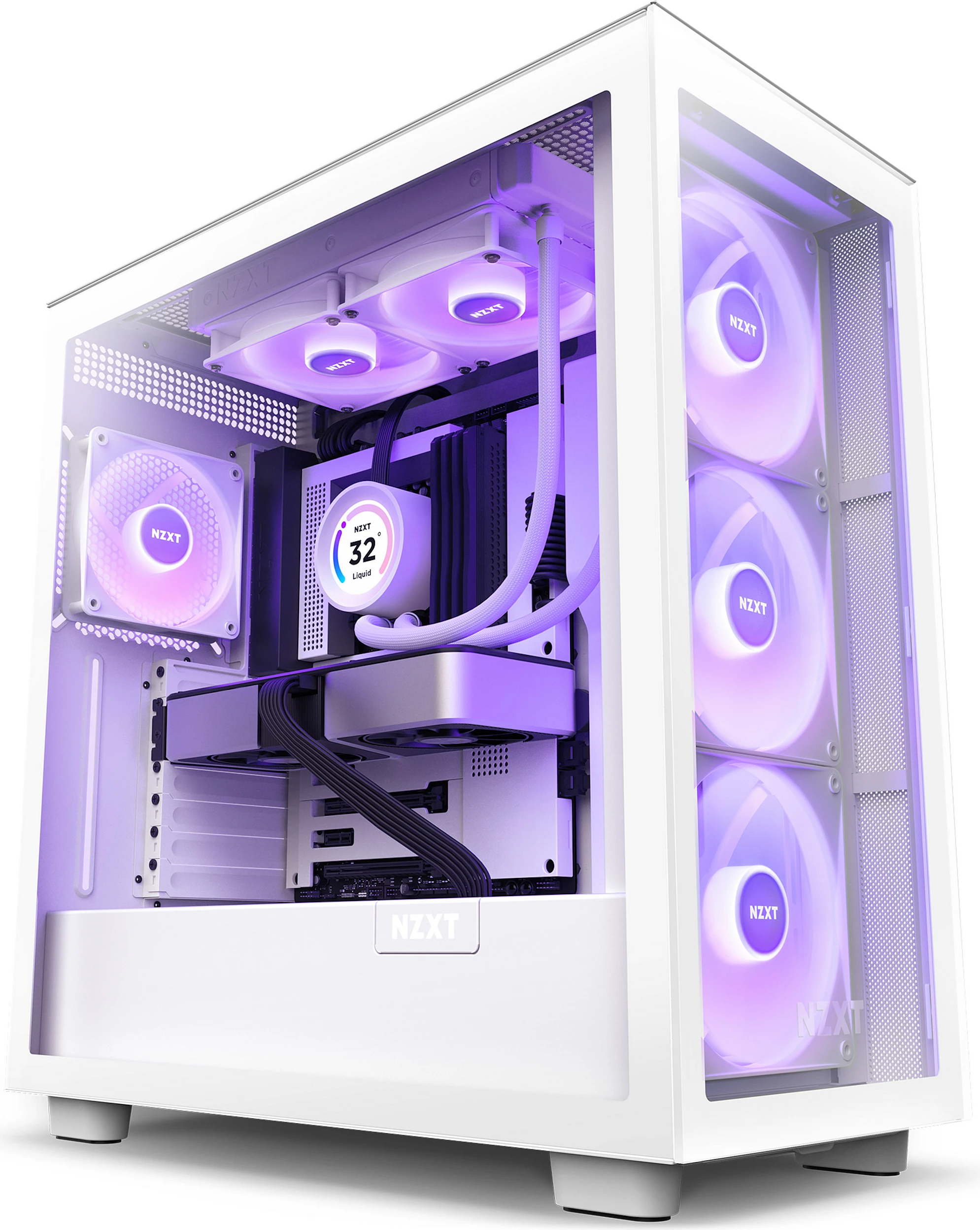 Ftohës uji AIO NZXT Kraken Elite 240 RGB RL-KR24E-W1, 240mm me Display, i bardhë