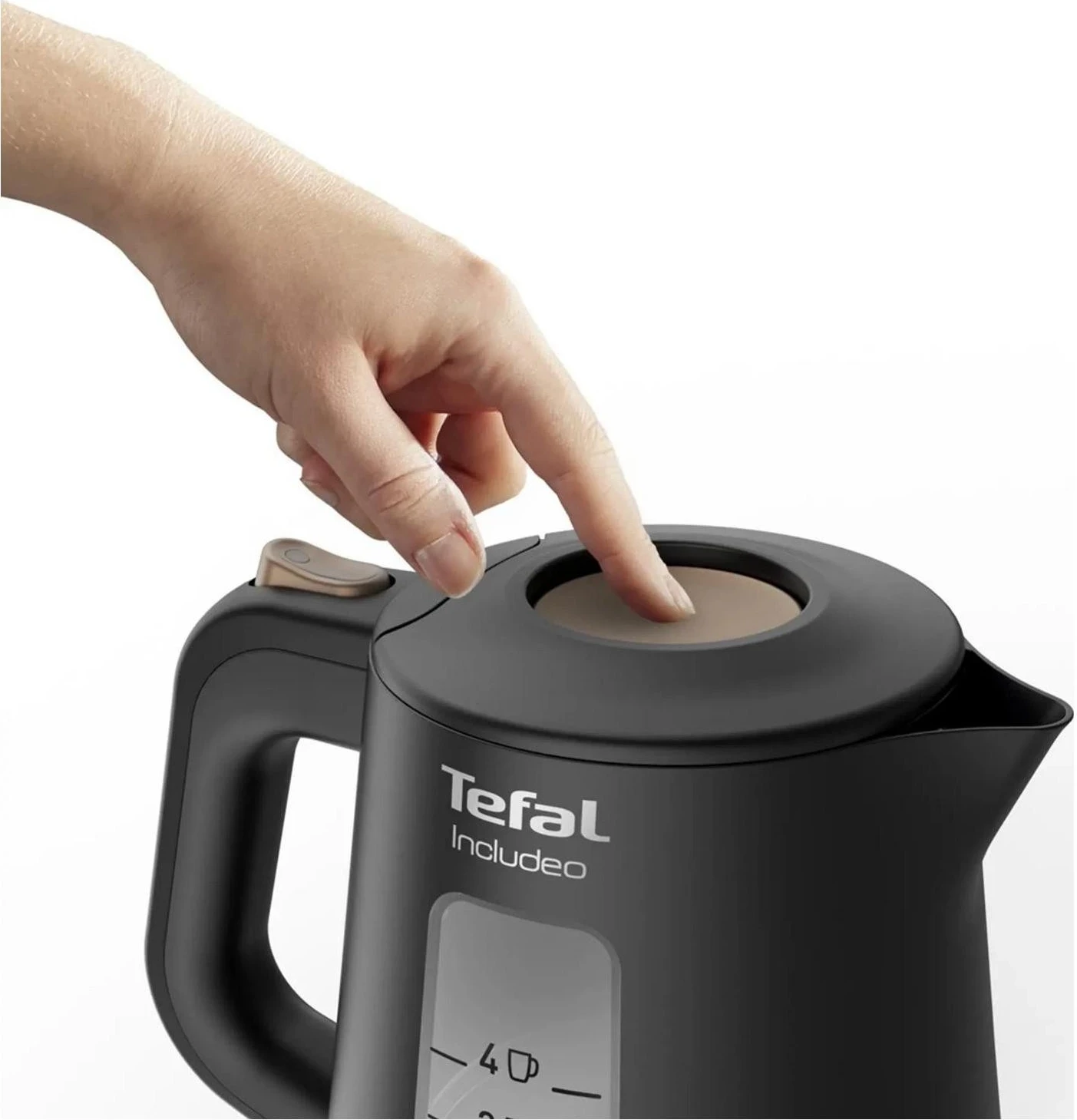 Çajnik elektrik Tefal Includeo KI533811, ngjyrë e zezë
