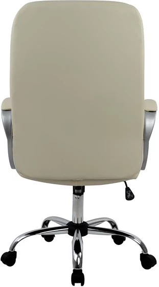 Karrige menaxheri për zyre, krem me bazë kromi, 64x55x120