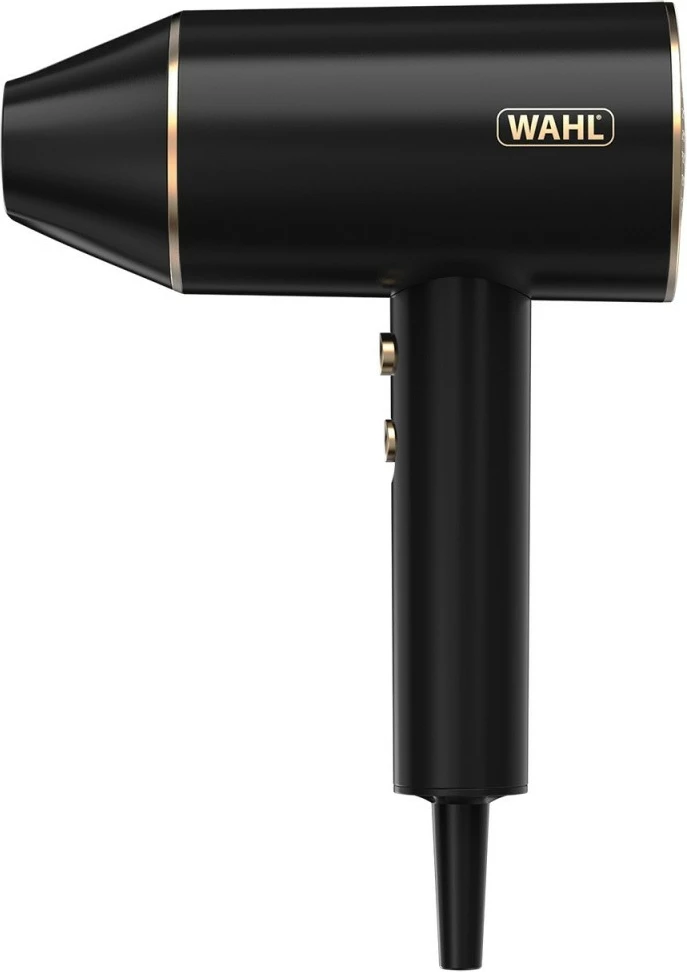 Tharëse flokësh, Wahl Ionic Flow 3404-0470, 2100 W, jonizim, 2 shpejtësi/2 temperatura, buton ajër i ftohtë, set me koncentrator dhe difuzor, e zezë