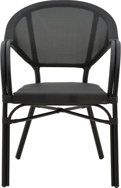 Karrige Elyza alumini i zi-tekstilen i zi 57x62x84cm