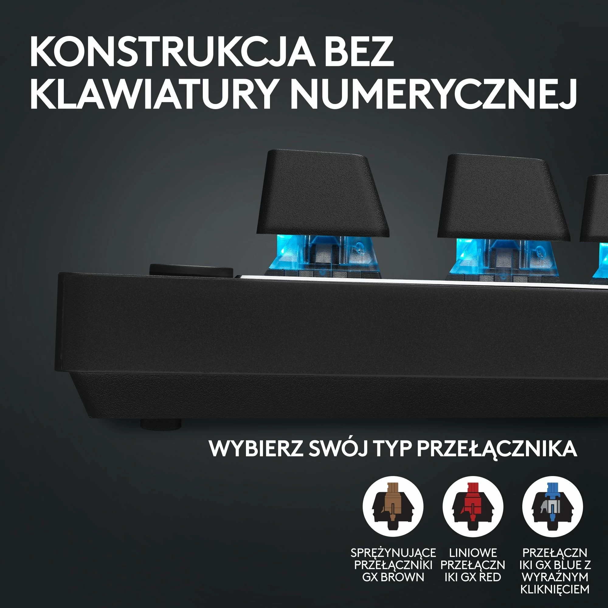 Tastierë gaming mekanike Logitech PRO X TKL Lightspeed GX Brown (920-012136), wireless, RGB, US INTL, e zezë