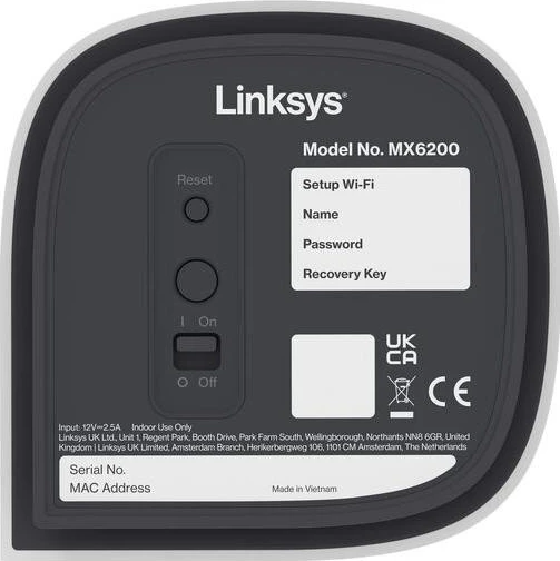 Ruteri Linksys Velop Pro System WiFi 6E Mesh MX6200, i bardhë