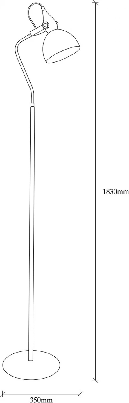 Dritë dyshemeje metalike e zezë FH7342 35x30x183 cm