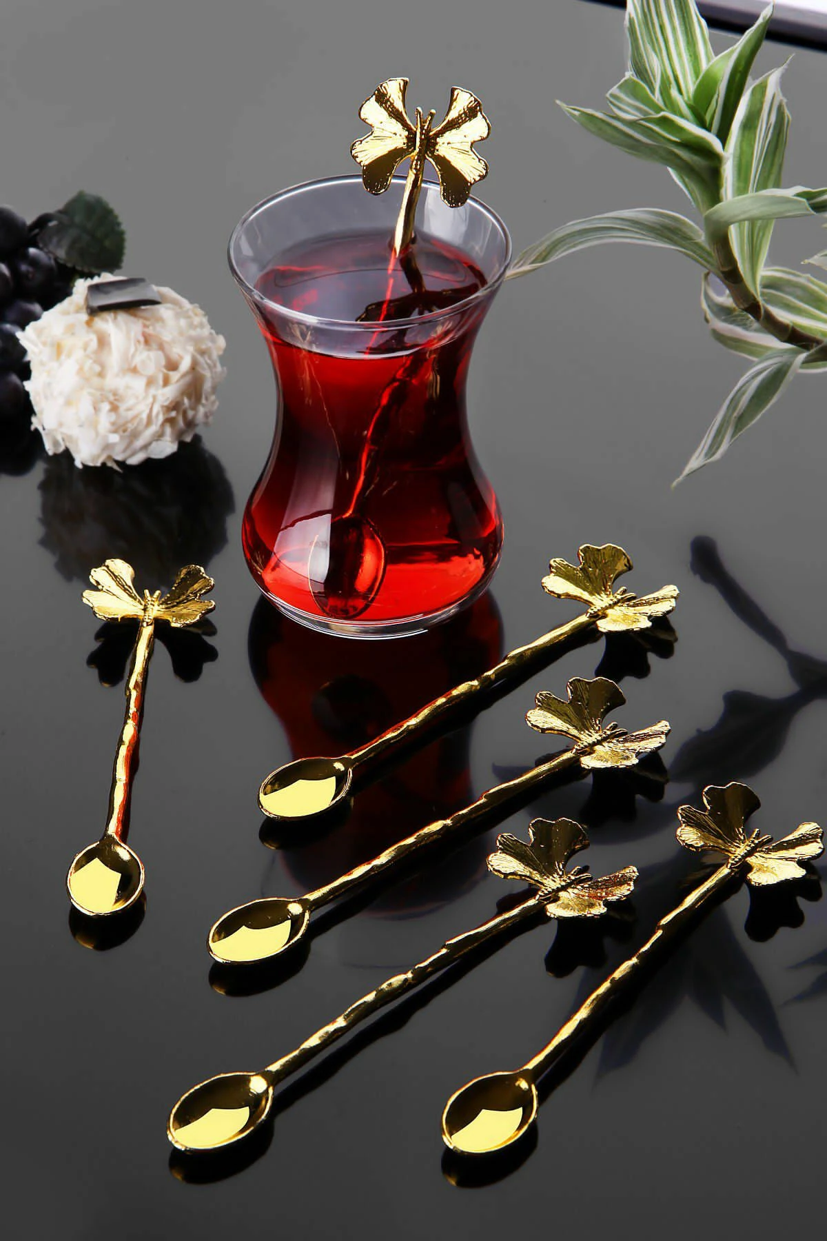 Set lugësh të arta (6 copë), Hermia, PLTN114