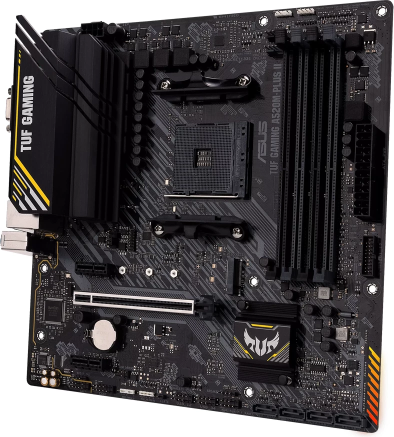Pllakë amë ASUS TUF Gaming A520M-Plus II, AM4, mATX, DDR4 128GB, 1x M.2, 4x SATA, HDMI/DisplayPort/D-Sub