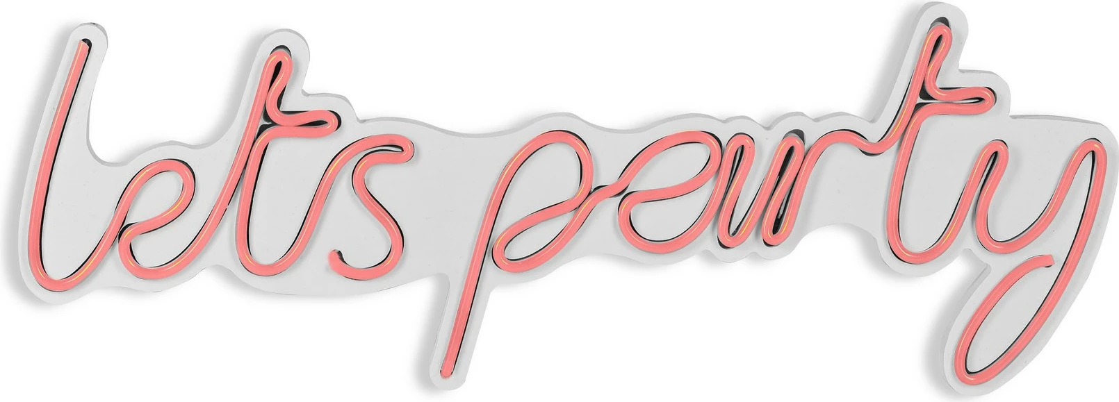 Dekor dritash LED plastike, ngjyrë rozë, Lets Party