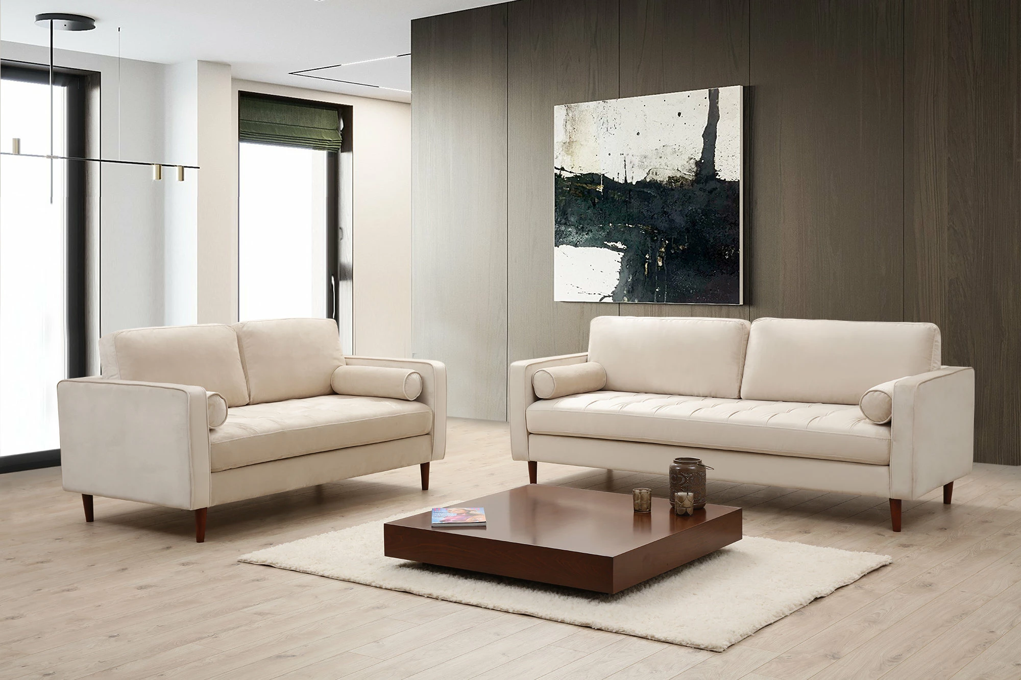Divan treshe, ngjyrë bezhë, Atelier del Sofa, Rome