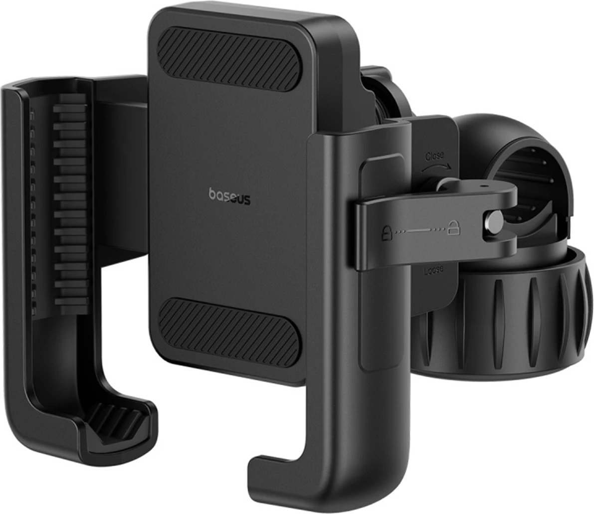 Mbajtës celulari Baseus GoTrip për biçikletë/skuter/moped, i zi