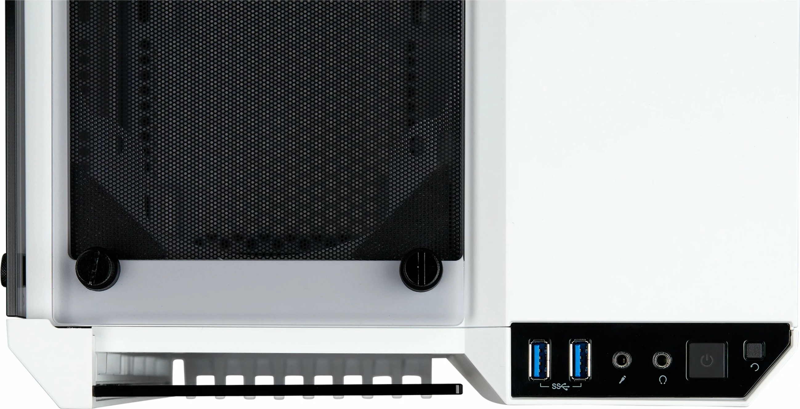 Kasë Corsair Crystal 280X, micro ATX, xham i temperuar, e bardhë