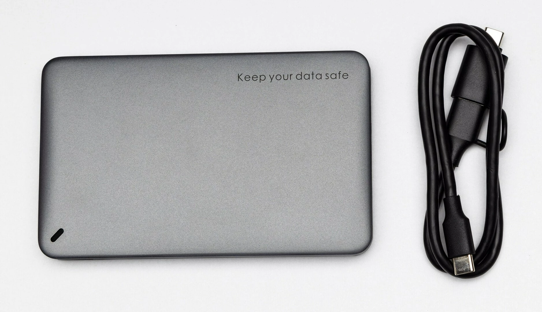 Case për Hard Disk Tech Time 2.5'' Transparent Hdd enclosure SATA 5G/USB A TO Type-C 0.5m Length Cable