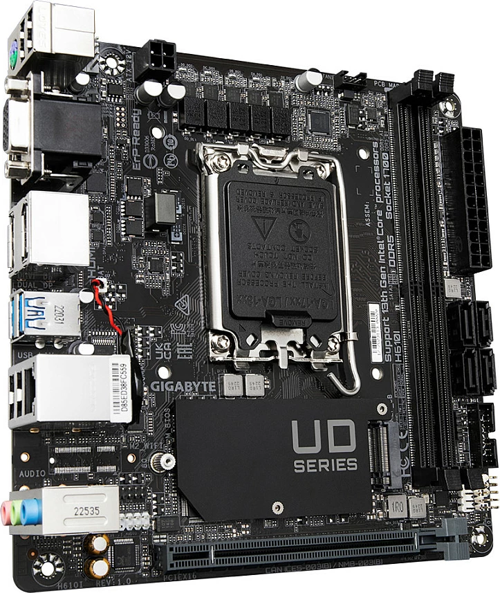 Pllakë amë Gigabyte H610I, Socket LGA1700, Mini-ITX