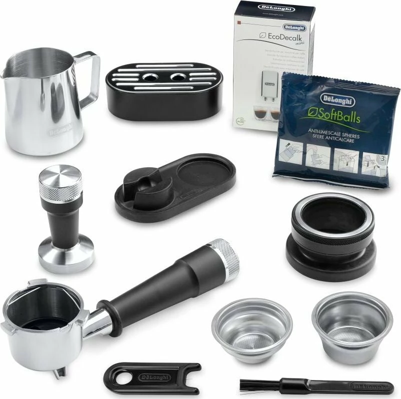 Makinë espresso DeLonghi La Specialista Arte EC9155.MB, 1.7L, 1400W, 15 bar, me mulli të integrum dhe shkop avulli, zi/argjend