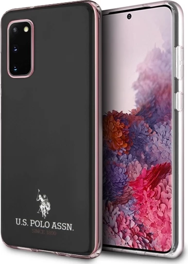 Mbështjellës U.S. Polo Assn. USHCS62TPUBK Shiny për Samsung Galaxy S20, i zi