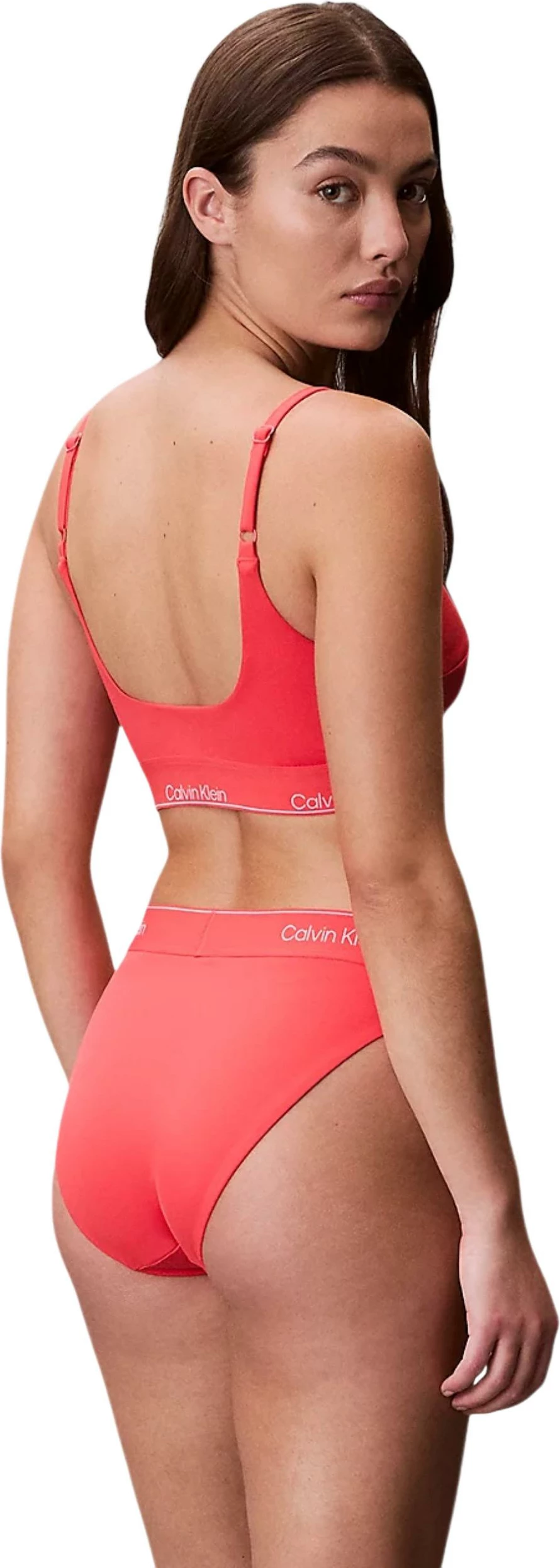 Sutjenë bikini Calvin Klein Jeans LV00Q61130 për femra, portokalli [Madhësia: L]