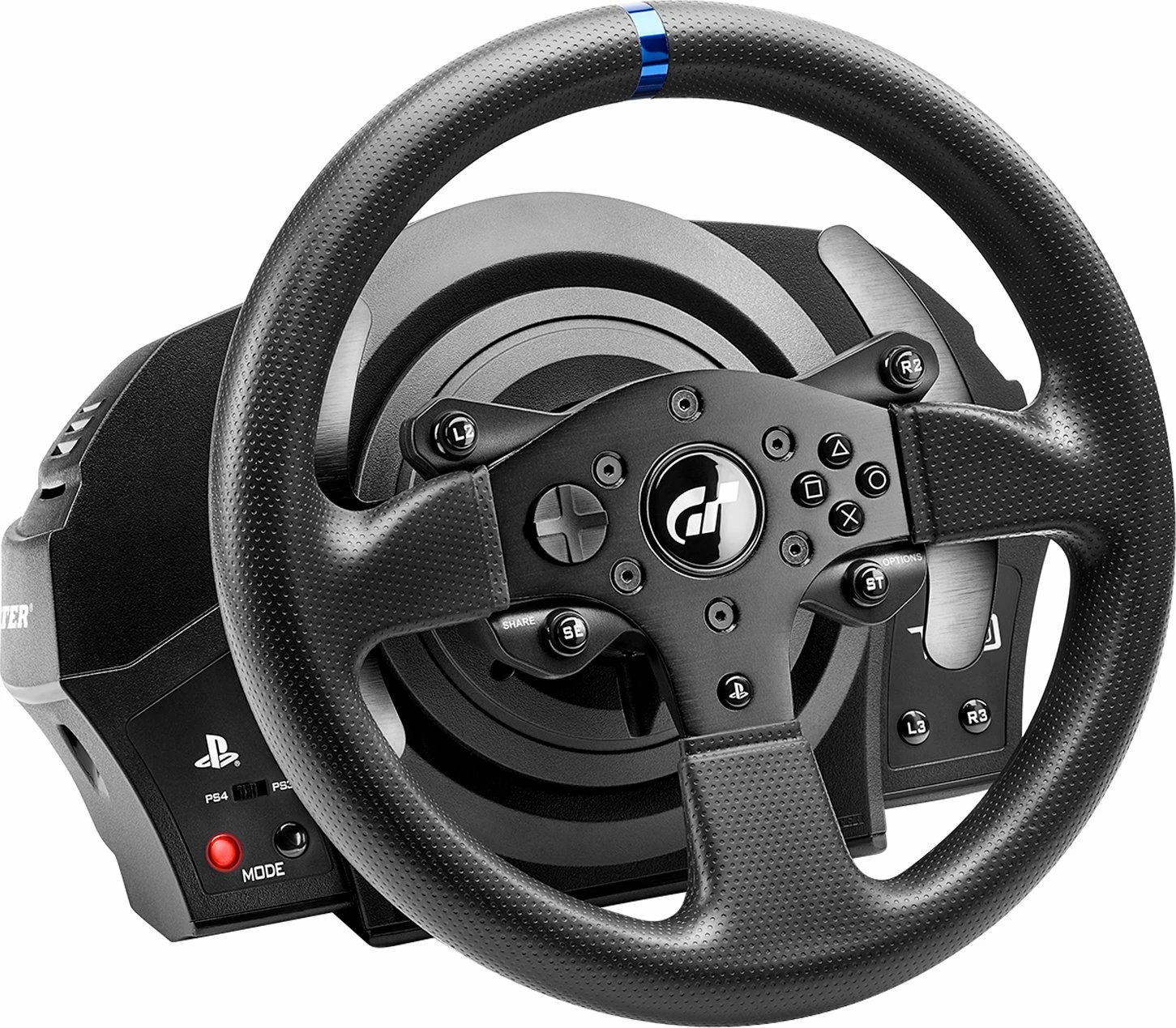Timon simulimi Thrustmaster T300RS GT 4160681, set me pedale, 1080°, USB, PC/PS3/PS4/PS5, zi
