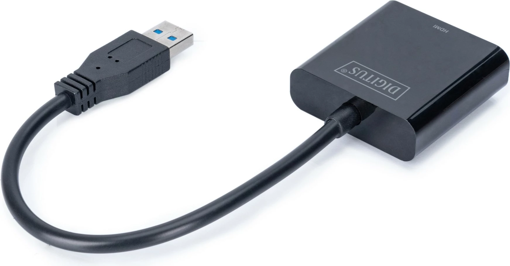 Adapter USB 3.0 në HDMI Digitus deri 1080p, i zi