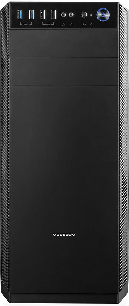 Kasë Modecom Oberon Pro Silent AT-OBERON-PS-10-000000-0002 Midi Tower ATX me izolim zëri, pa furnizues rryme, pa dritare, e zezë