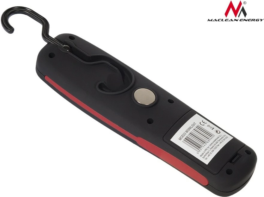 Llampë pune Maclean MCE03, 24 LED, magnet + grep, 3xAAA, 16 cm, zi/kuqe