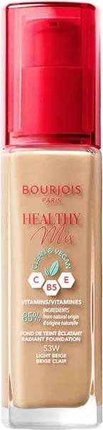 Fonadatin Bourjois Healthy Mix Radiance Moisturising 53N, 30 ml