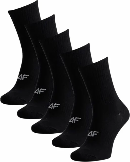 Çorape meshkujsh 4F M481, të zeza, 5 copë