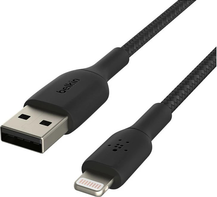 Kabllo Belkin CAA002BT0MBK, 0.15 m, Lightning, USB A, e zezë