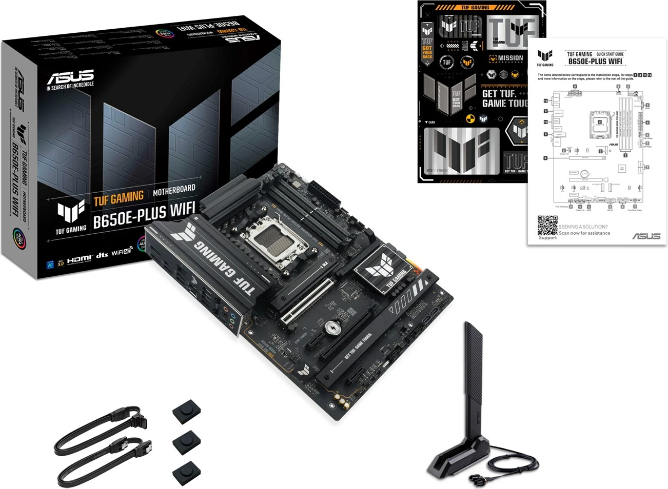 Pllakë amë ASUS TUF GAMING B650E-PLUS WIFI, Socket AM5, ATX, Wi-Fi 6E, E zezë