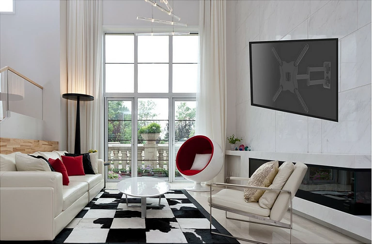 Mbajtëse muri EQUIP, për TV/Monitor 13"-55", VESA 75x75-400x400, 30kg, e zezë