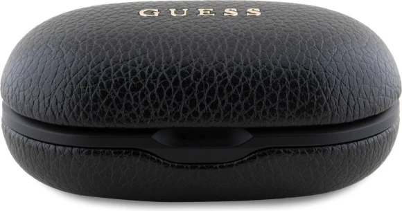 Kufje Guess GUTWSPGTSPSK TWS me dok stacion, Bluetooth 5.3, eko-lëkurë, e zeza