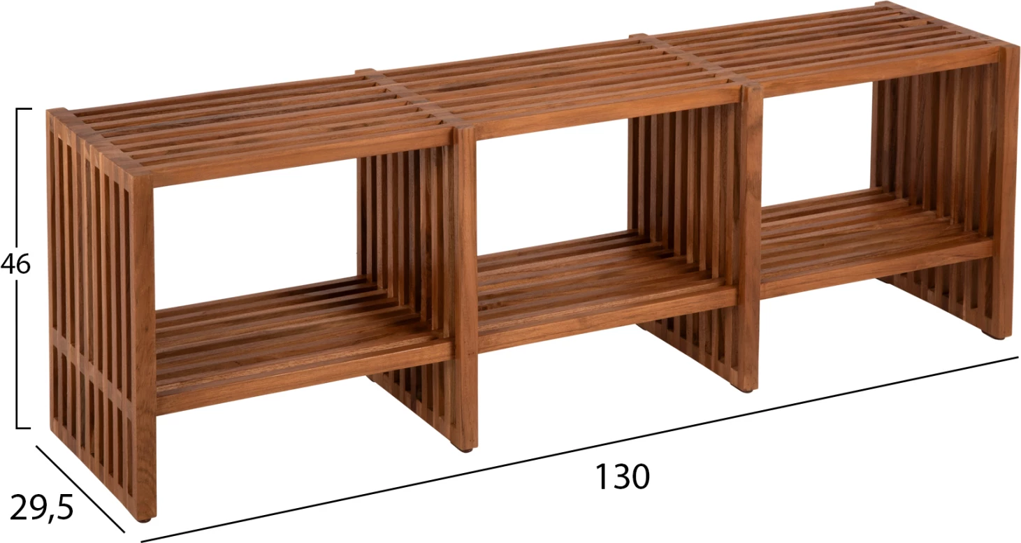 Konsolë NYA FH9831 dru TEAK ngjyrë natyrale 130x29,5x46H cm
