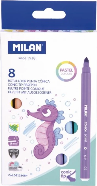MILAN FLLAMASTERA PASTEL 1/8 0612308P