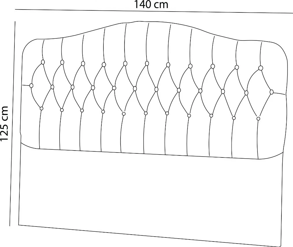 Taban për krevat Vassi, 140 cm, ngjyrë gri