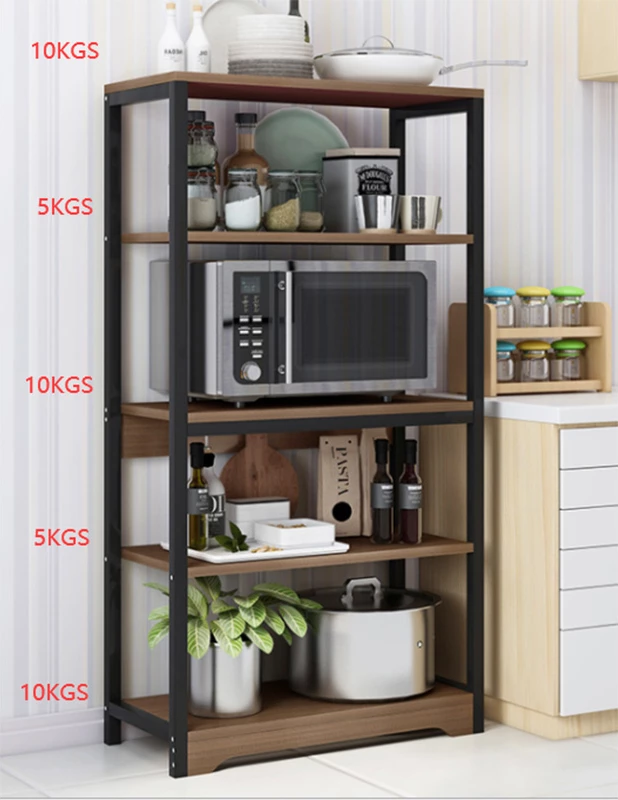 Njësi rafti për dysheme Obra metalike, ngjyrë arre-e zezë, 60x30x126 cm