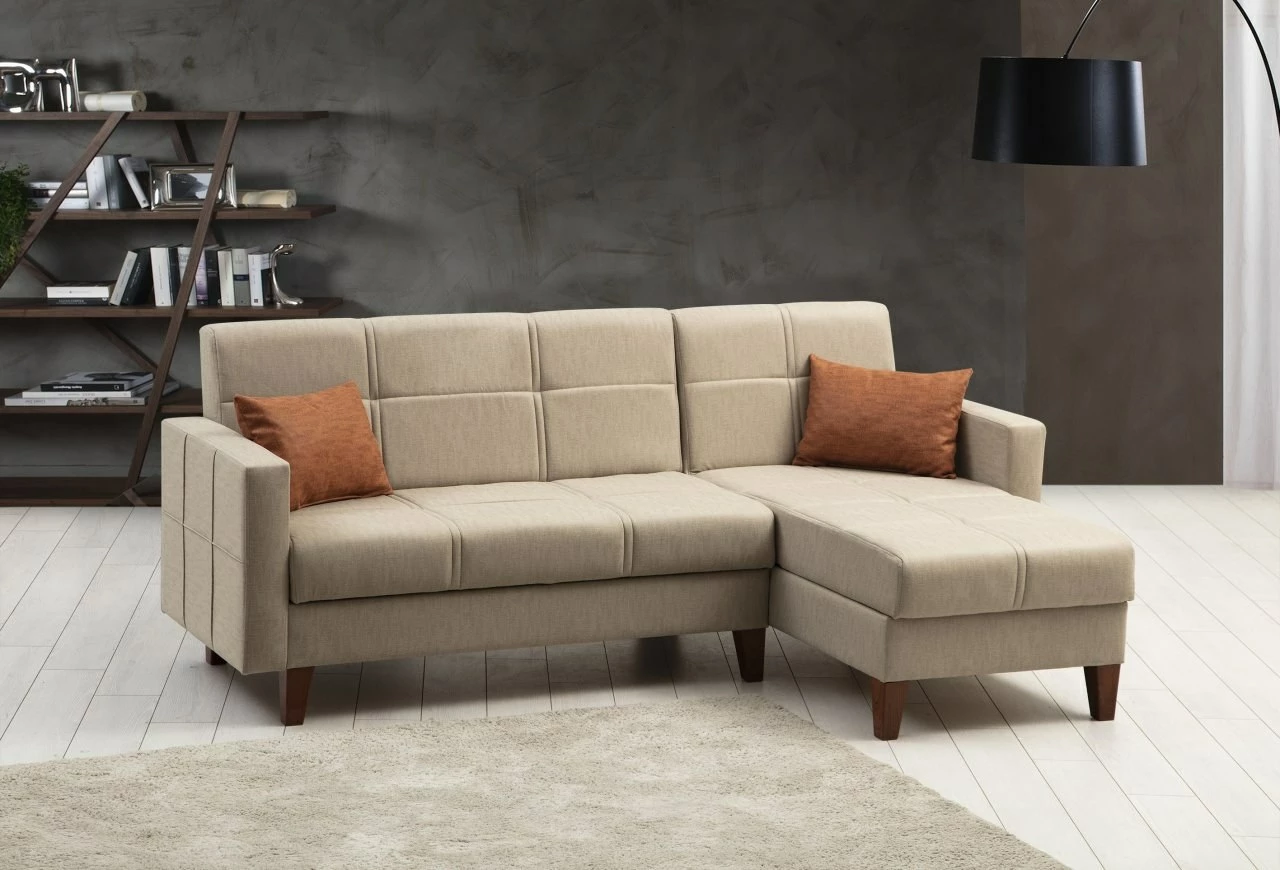 Kënd-sofë krevati Atelier del Sofa, Polya, bezhë