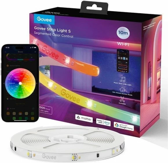LED dritë shirit Govee H612C 10m, RGBIC, 2 copë