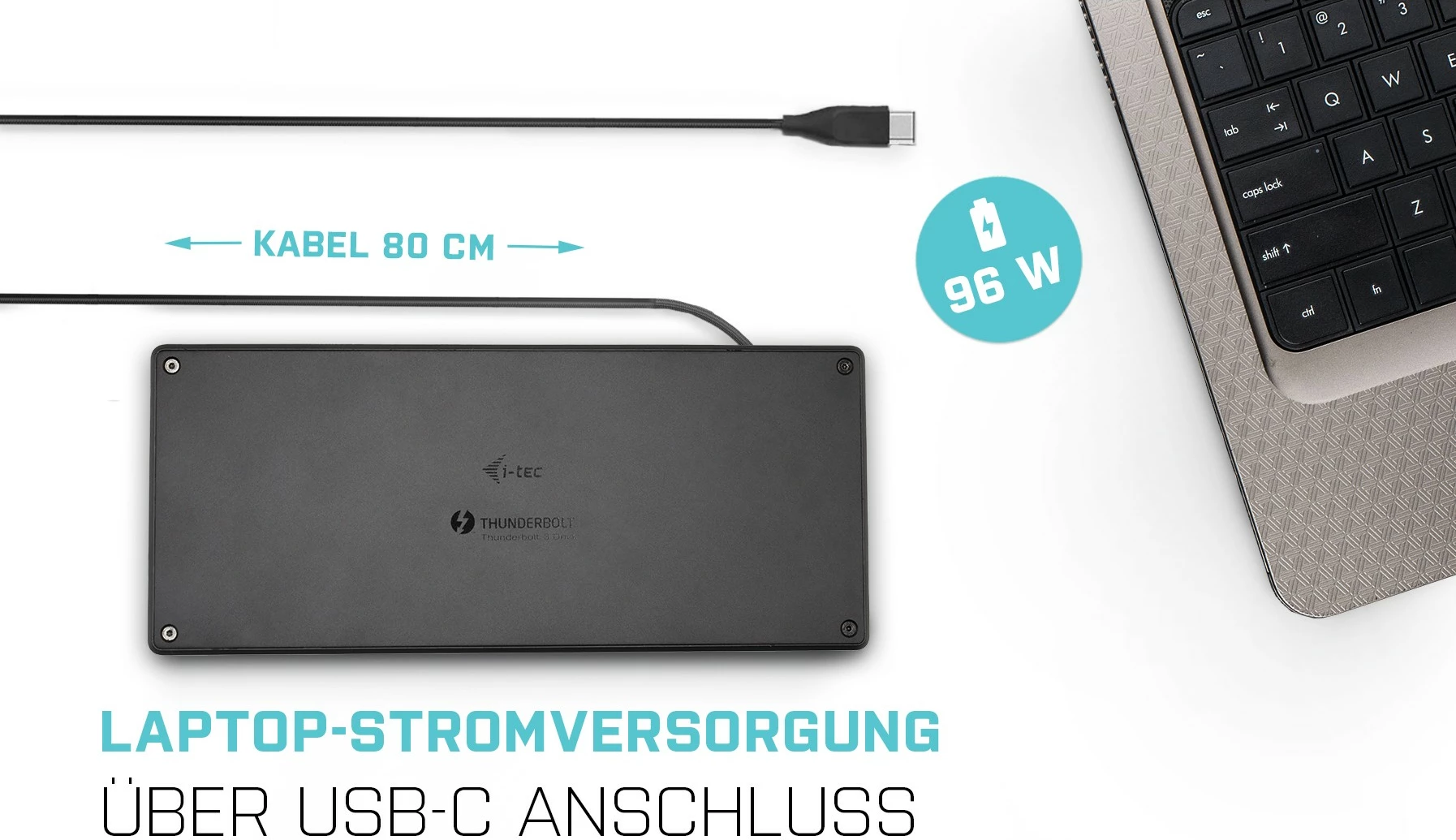 Docking station I-Tec Thunderbolt 3, 3x Display, Power Delivery 96W, i zi