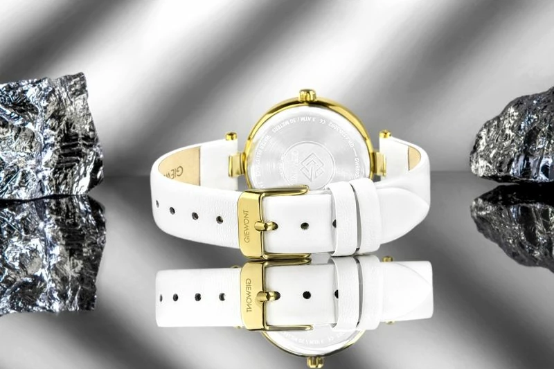 Orë dore femrash Giewont GW9890-A2, gold silver, rrip i bardhë