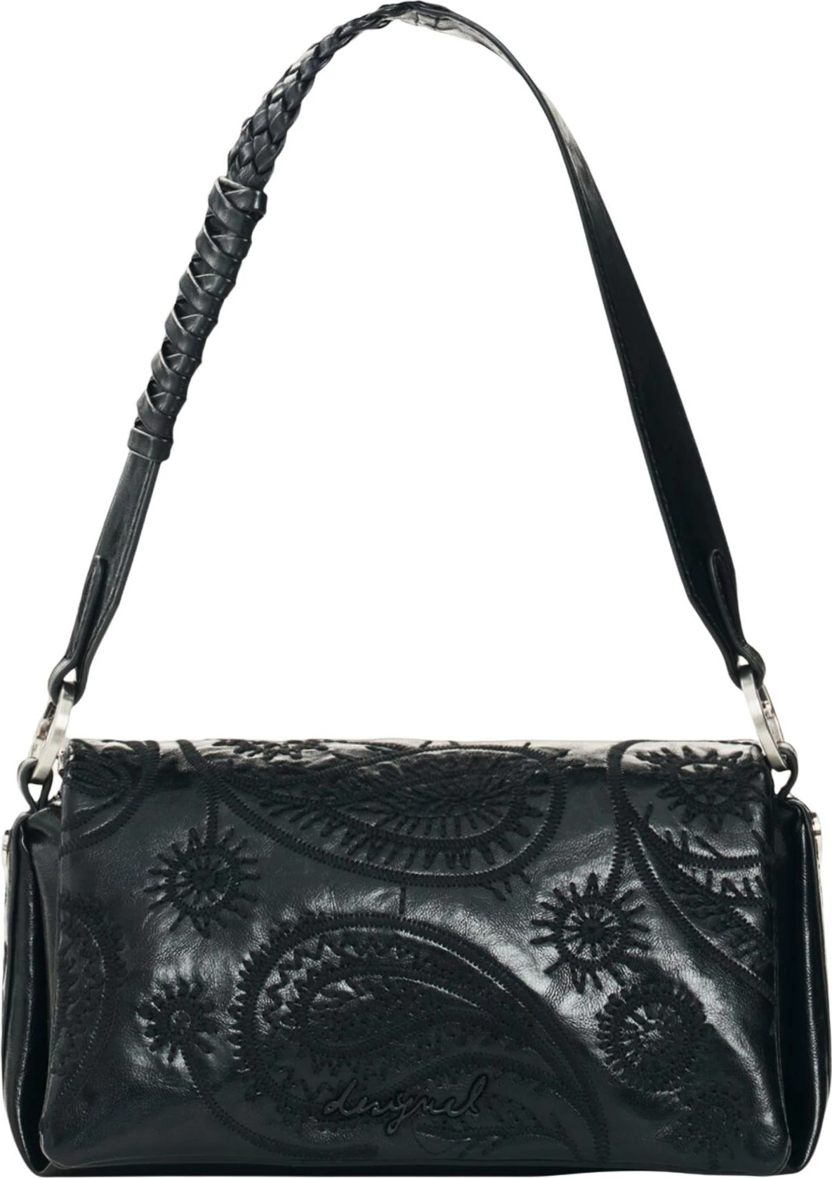 Çantë krahu për femra Desigual Siroco Naron Mini Fla 26WAXPA9, e zezë