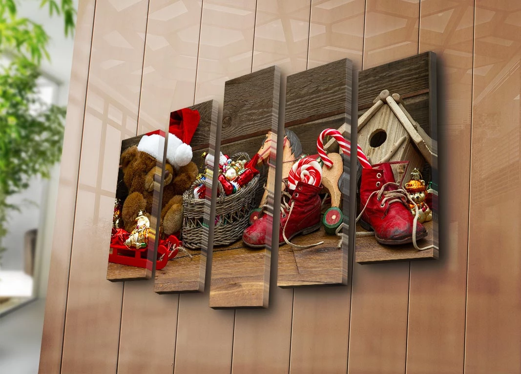 Pikturë dekorative në kanavacë (5 pjesë), Wallity, 5PATNOEL-1