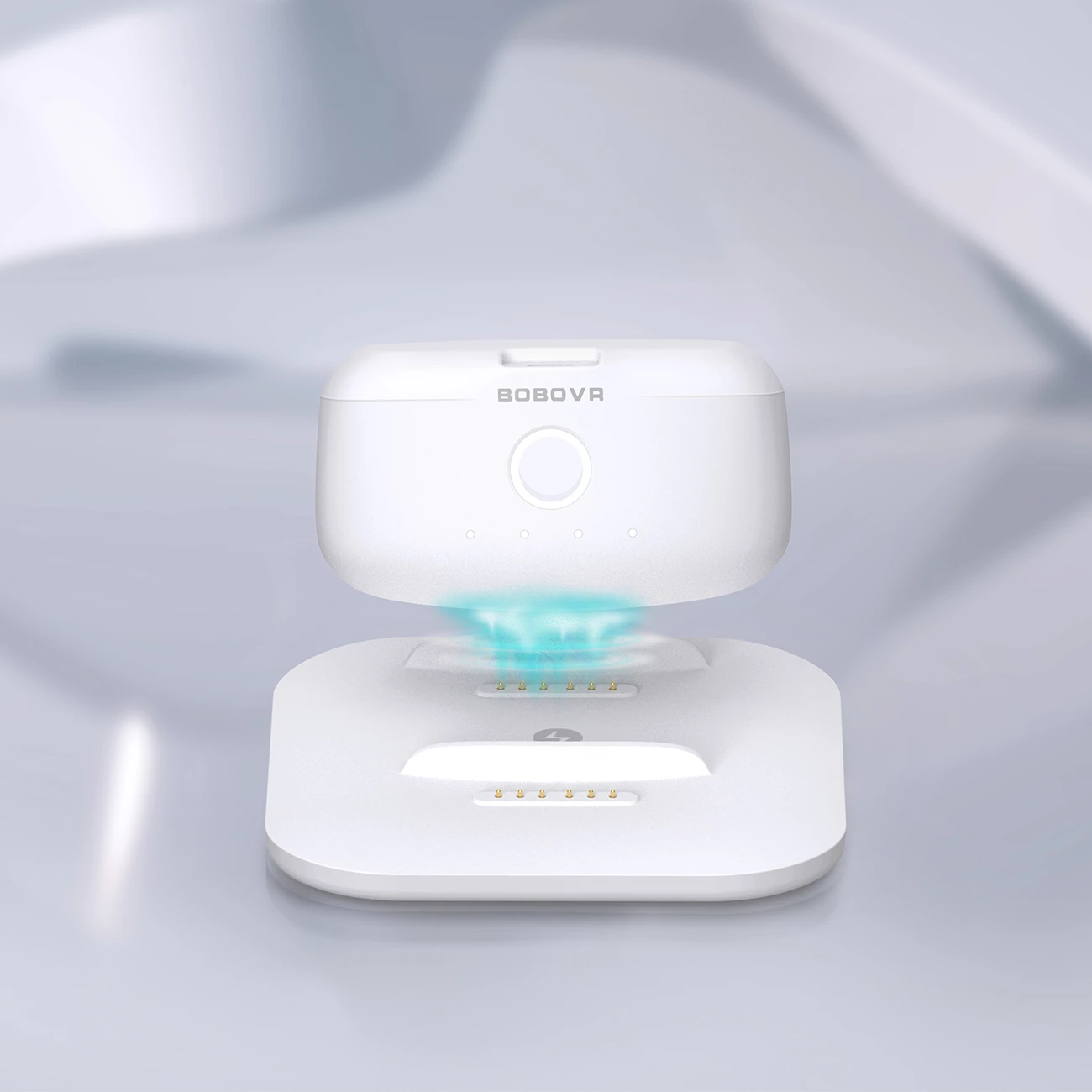 Stacion karikimi BoboVR BD2 me bateri B2, 5200 mAh, për pajisje VR, Bardhë