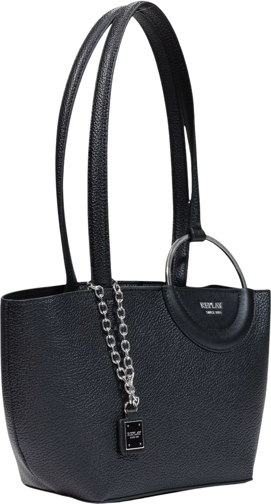 Çantë tote për femra Replay FW01C7.000.A7243S, e zezë