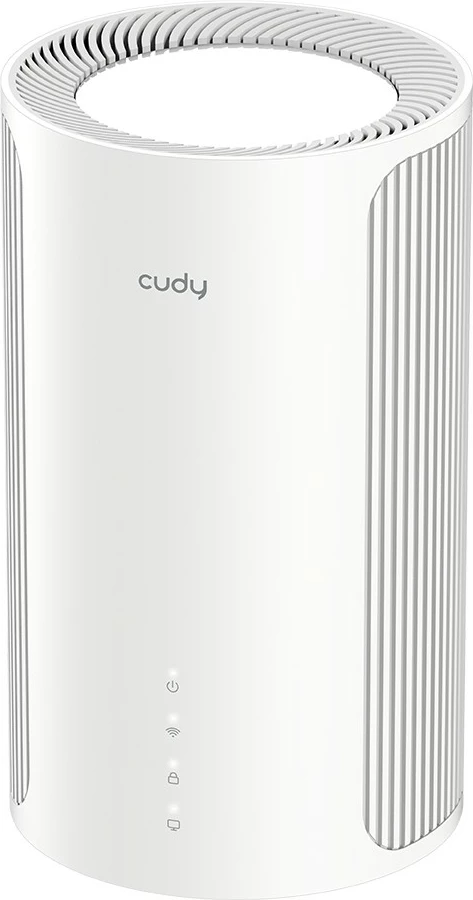 Router mesh Wi‑Fi 7 tri-band, Cudy M11000, 2.5G, 4 porte 2.5G, deri 200 pajisje, i bardhë, 1-pack