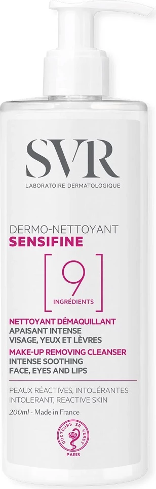 Largues grimi për femra SVR Sensifine Dermo-Nettoyant Intensively Soothing, 400ml